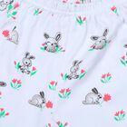 Infants' Pink Straight Fit Bunny Print Pyjama, Pink, small