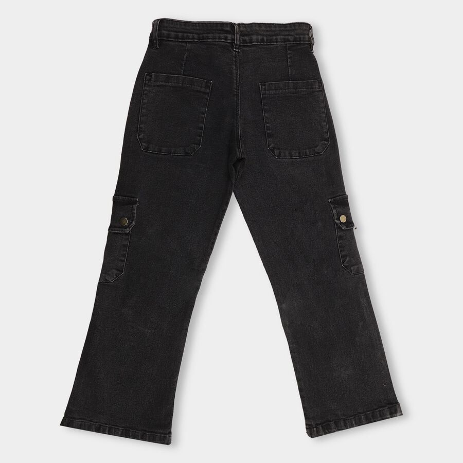 Girls' Jeans, Black, large image number null