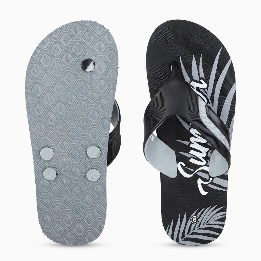 Men's Slipper, काला, large
