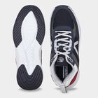 Men's Navy Blue Lace-Up Sneakers, Navy Blue, small