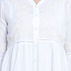 Embellished 3/4th Sleeves Shirt, White, small image number null