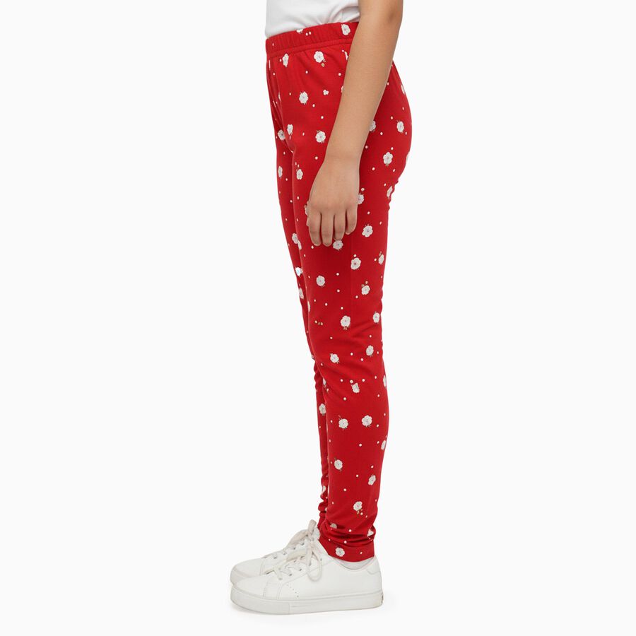 Girls' Legging, Red, large image number null