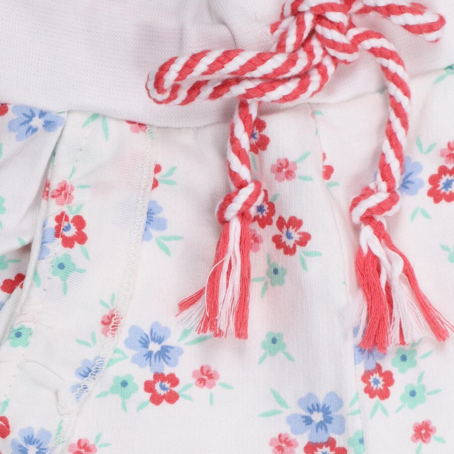 Girls' 100% Cotton Pyjama , सफ़ेद, large image number null