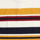 Boys Off White Polo Neck Casual T-Shirt, Off White, small image number null