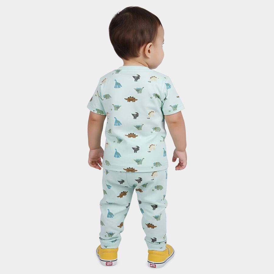 Infants' Night Suit, Light Green, large