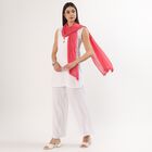 Women's Vibrant Pink Crinkled Dupatta, मूँगा (कोरल), small