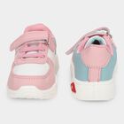 Girls Light Pink Velcro Casual Shoes, Pink, small image number null
