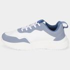 Women's Blue Lace-Up Sneakers, Blue, small