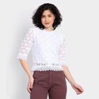 Ladies'  Crop  Top, White, small image number null