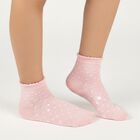Girls' Soft Pastel Pink and Light Powder Blue Regular Fit Scalloped Ankle-Length Socks Pack of 2, Pink, small image number null