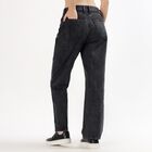 Ladies' 100% Cotton Jeans, काला, small image number null