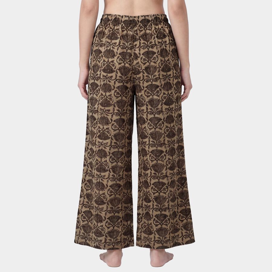 Women's Light Grey Relaxed Fit Solid Palazzos, Light Grey, large