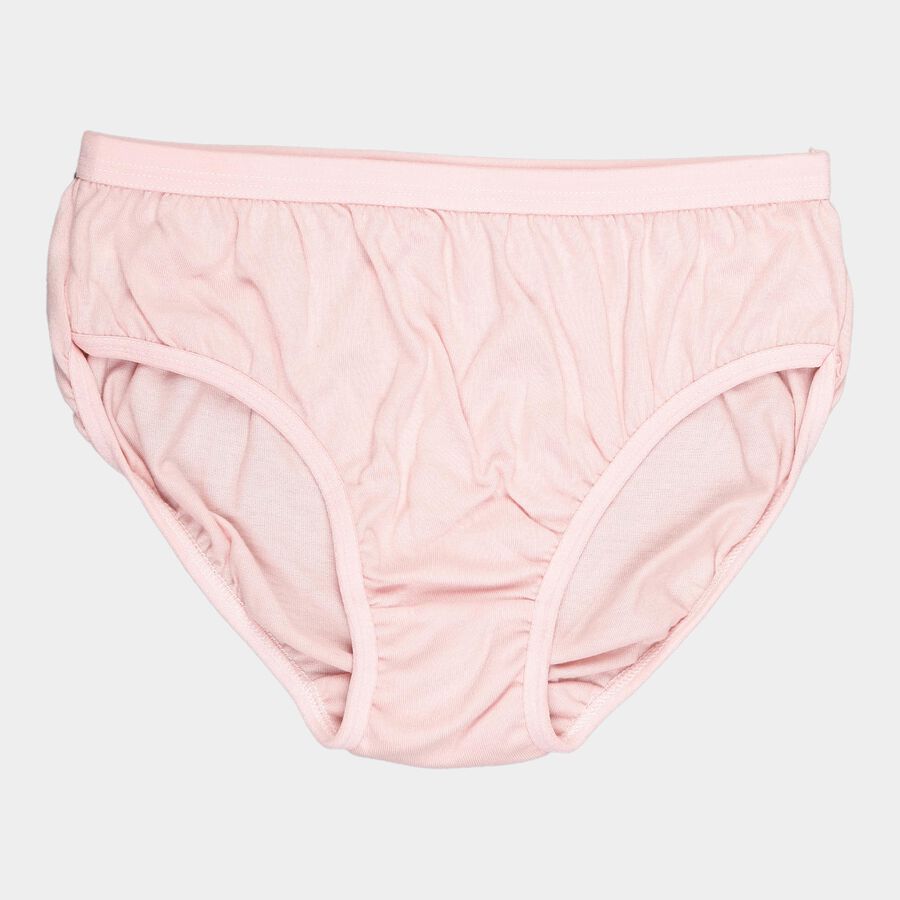 Girls Cotton Solid Panty, Light Pink, large image number null