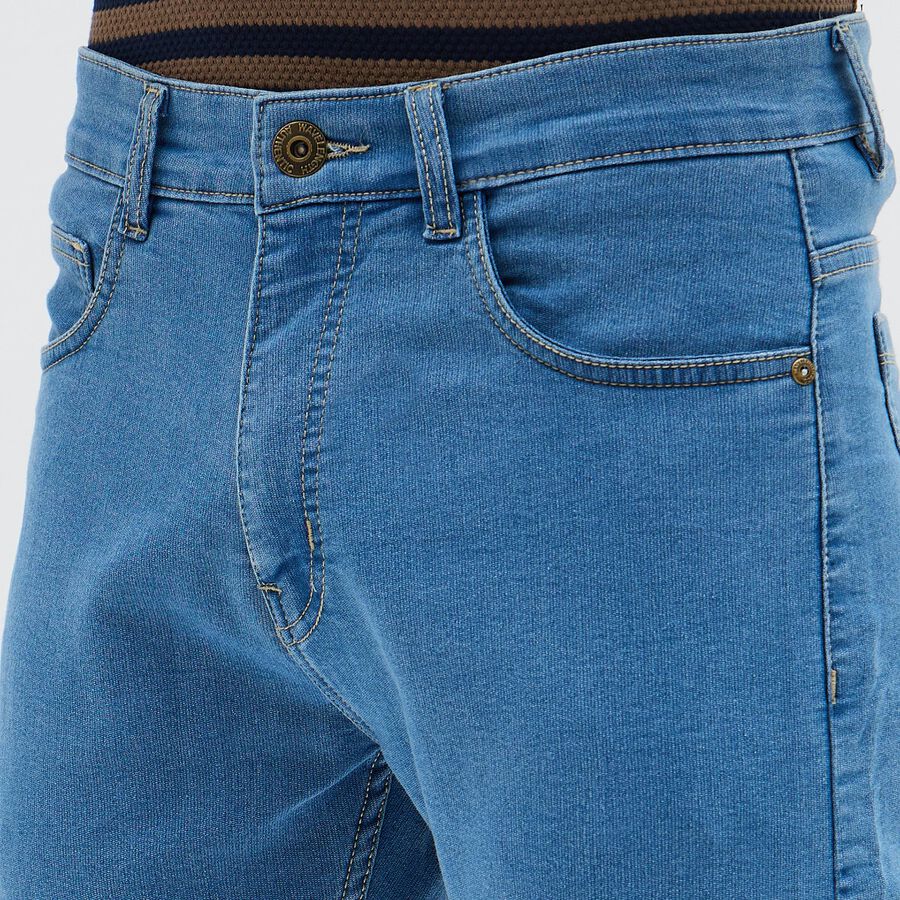 Men's Light Blue Slim Fit Classic Jeans, Light Blue, large image number null