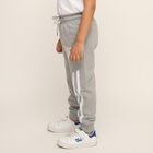 Boys' Light Grey Dinosaur Printed Cotton Blend Pyjama, Melange Light Grey, small image number null