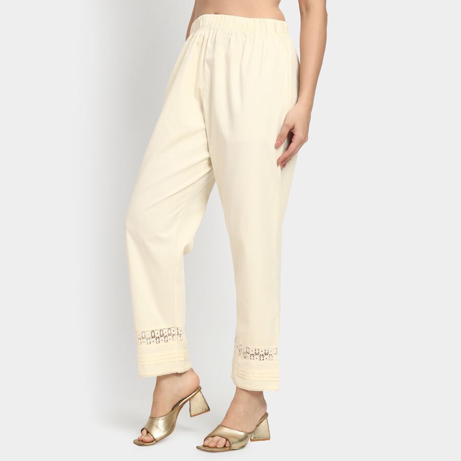 Ladies' 100% Cotton Palazzos, गहरा पीला, large image number null