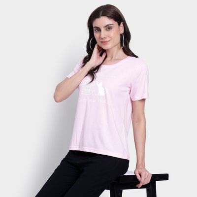 Ladies' Cotton Round Neck T-Shirt
