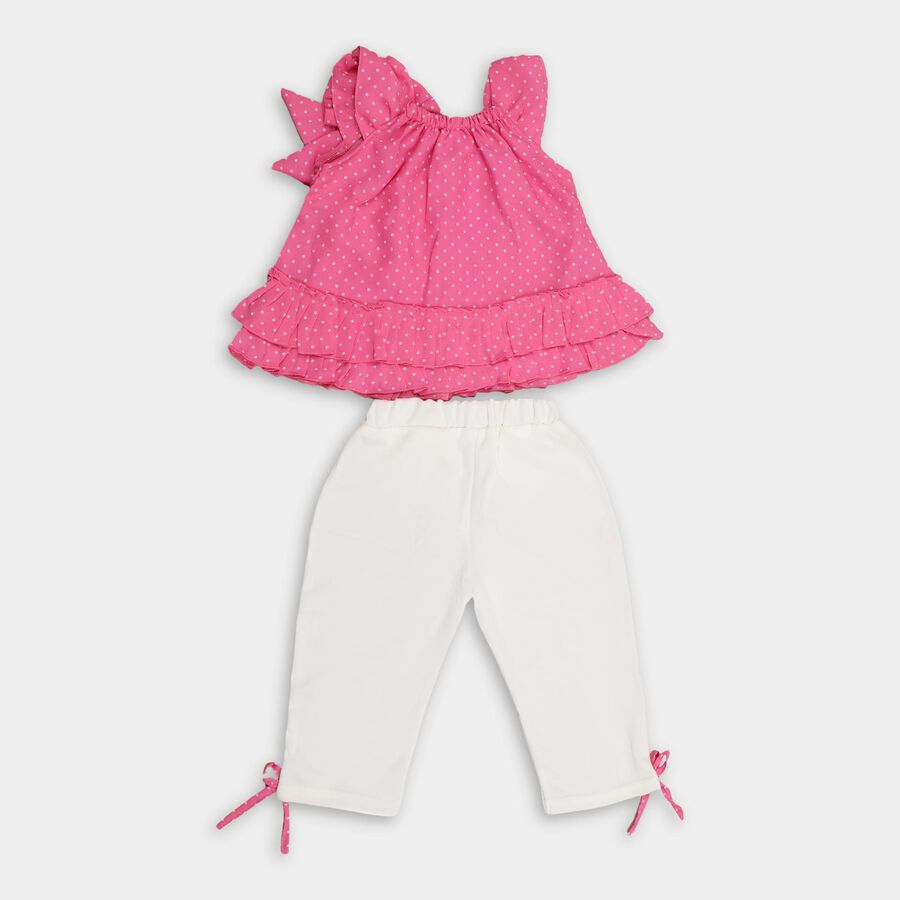 Girls' Capri Set, Pink, large image number null
