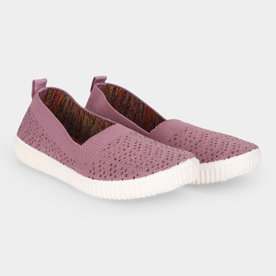Women's Pink Slip-On Casual Shoes, गुलाबी, large