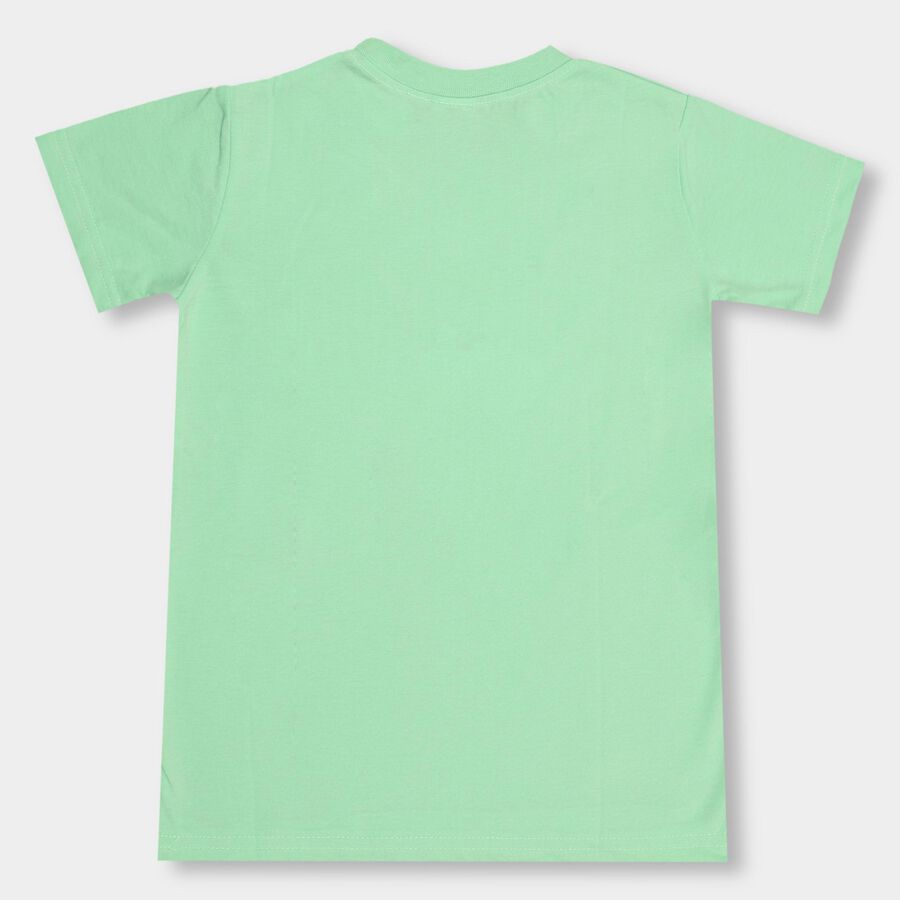 Boys' Half Sleeves T-Shirt, हल्का हरा, large image number null