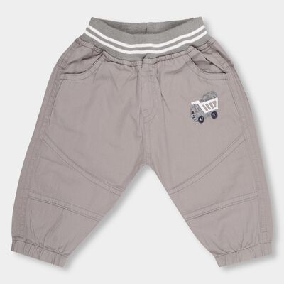 Infants' Light Taupe Rib Waist Trousers
