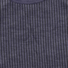 Girls' Muted Midnight Blue Round Neck Thermal, Melange Blue, small image number null