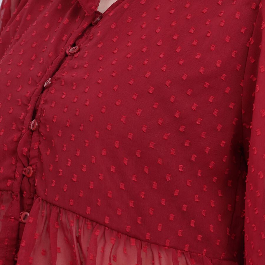 Ladies' Shirt , वाइन, large image number null