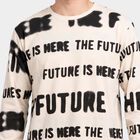 Men's Beige Crew Neck Regular T-Shirt, गहरा पीला, small