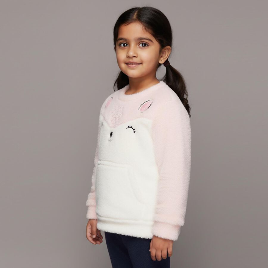 Girls' Sweatshirt, Light Pink, large image number null