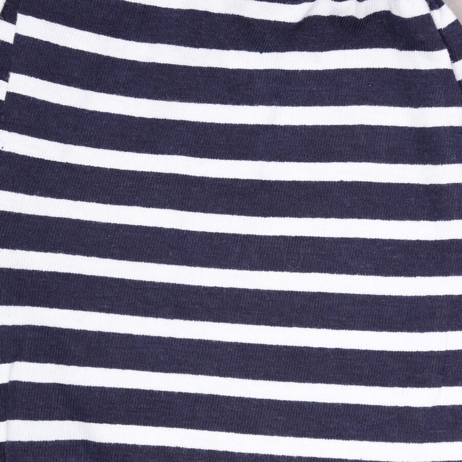 Infants Cotton Round Neck Baba Suit, Navy Blue, large image number null
