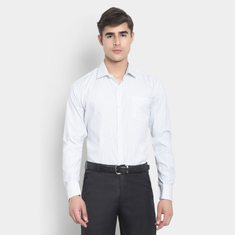 Cut Away Collar Formal Shirt, Light Grey, large image number null
