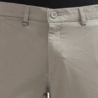 Unisex Muted Charcoal Black Skinny Fit Cross Pocket Casual Trousers, हल्का ग्रे, small image number null