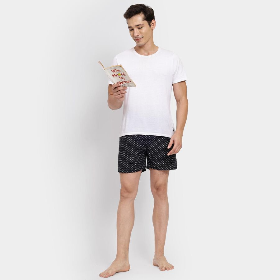 Men's Cotton Boxers, Black, large image number null