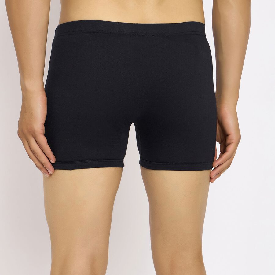 Men's 100% Cotton Trunks, काला, large image number null