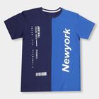 Boys' 100% Cotton Half Sleeves T-Shirt, Navy Blue, small image number null