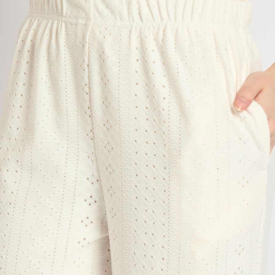 Ladies' Trousers , ऑफ व्हाइट, large
