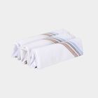 Men's White Striped Pack of 3 Handkerchief, सफ़ेद, small