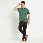 Solid Polo Shirt, Dark Green, small image number null