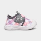 Girls Bright Pink Velcro Casual Shoes, गुलाबी, small