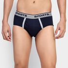 Men's 100% Cotton Briefs , नेवी ब्लू, small