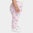 Infants Pink Regular-fit Butterfly Printed Pyjama, हल्का गुलाबी, small
