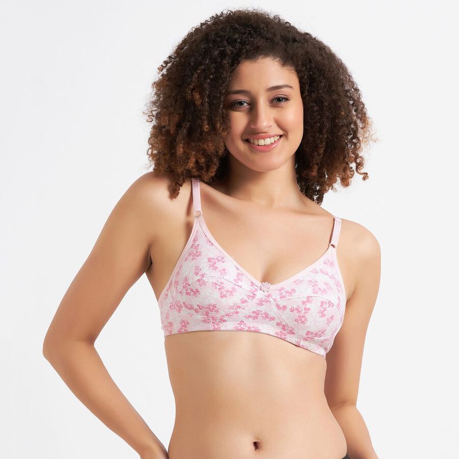 Ladies' Non-Padded Bra, Light Pink, large image number null