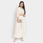 Ladies' Ethnic Set , Off White, small image number null