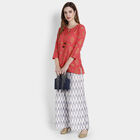Printed Palazzo, White, small image number null