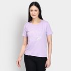 Ladies' Round Neck T-Shirt , Lilac, small