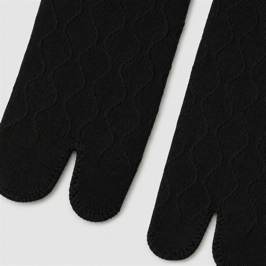 Women's Black Regular Fit Pack of 1 Socks, Black, large