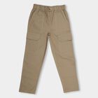Boys' 100% Cotton Cross Pocket Trouser, Khaki, small image number null