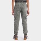Boys Grey Straight Fit Stretchable Jeans, Light Grey, small
