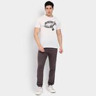 Men's Slim Fit Casual Trousers, Dark Grey, small image number null