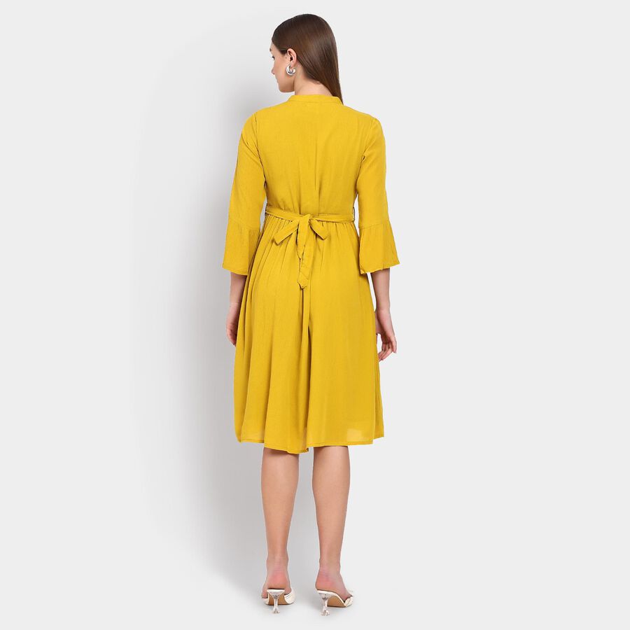 Ladies' Dress , Mustard, large image number null